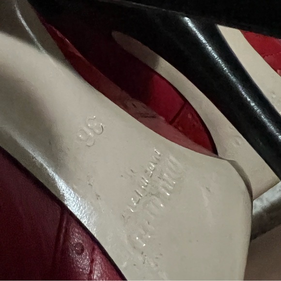 Miu Miu 2011 Multicolor Patent And Leather Cut Out Ankle Wrap Booties - Picture 8 of 11